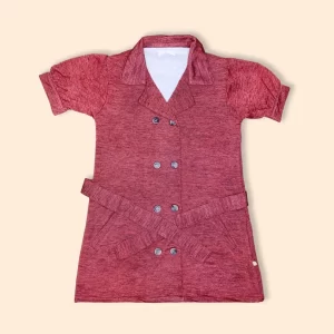 girls long top red