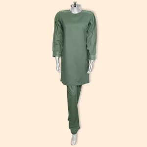 ladies 2pc set olive