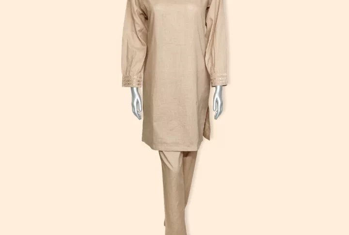 ladies 2pc set cream