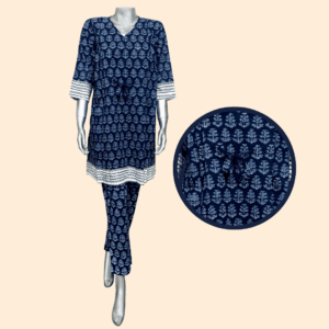 ladies loungewear navy tree