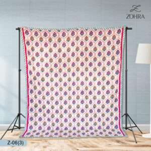pink bed sheet