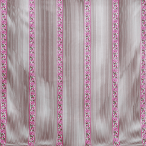 pink stripped bedsheet details