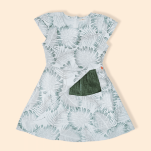 kids frock green