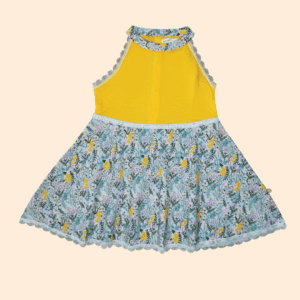 summer frock yellow